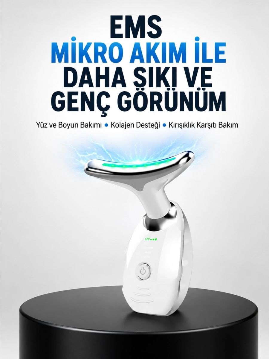 Kablosuz Şarjlı Yüz Masaj Cihazı | Cilt Yenileyici Ve Nem Dengeleyici