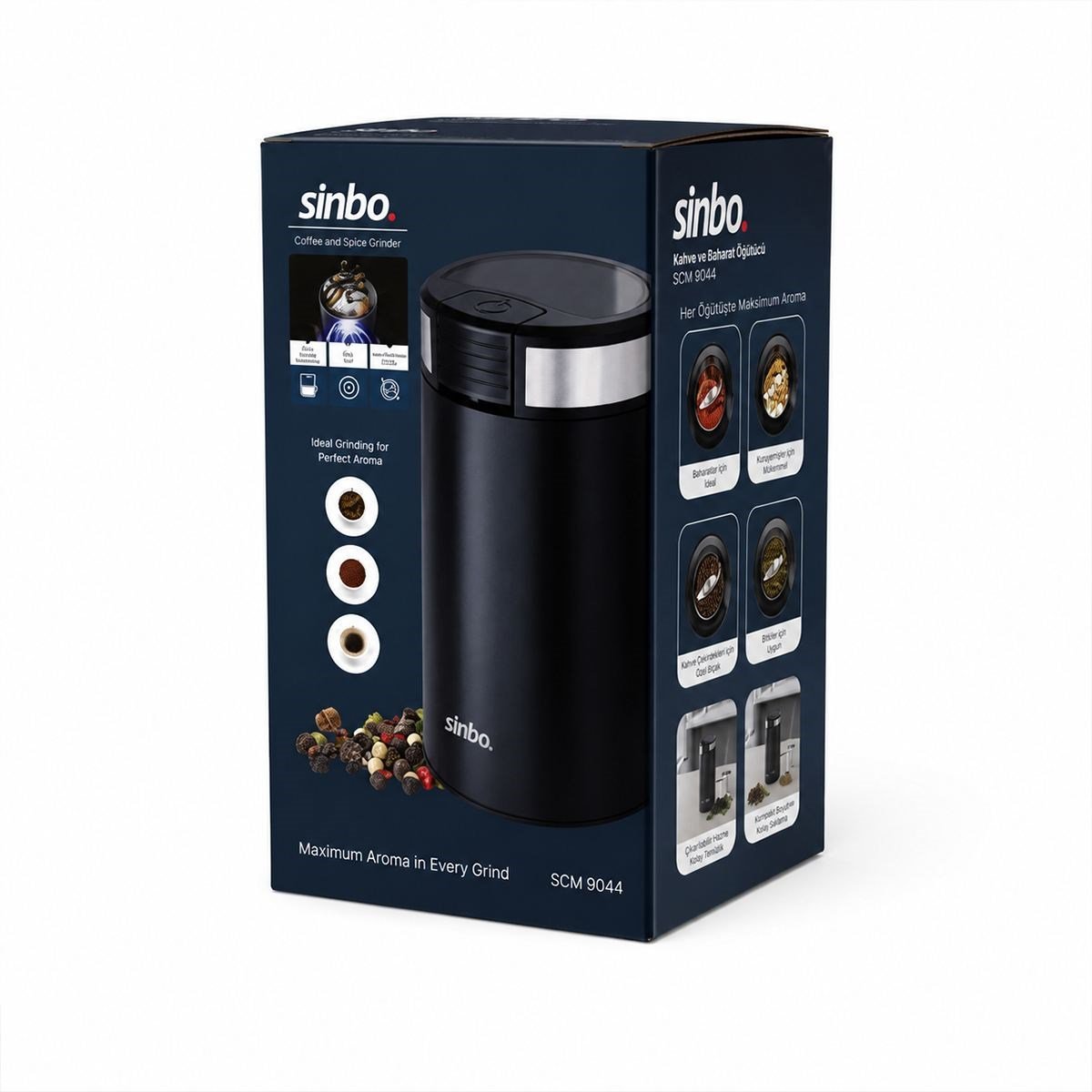 Kahve & Baharat Öğütücü 200W, 50g Çelik Bıçak