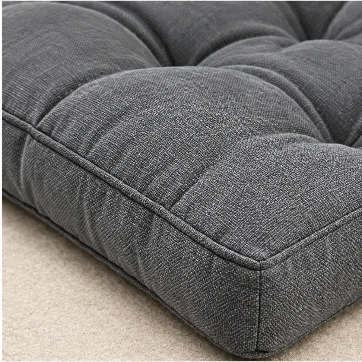 Kapitone Bank Minderi · 100 × 45 × 4 cm · Gri