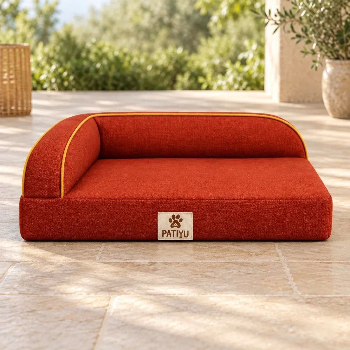 Kedi Köpek Yatağı Corner Seat - Kahve