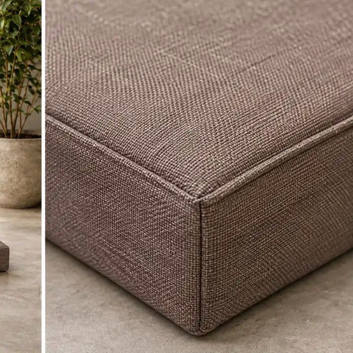 Kedi Köpek Yatağı Dikdörtgen Blok Bank Minderi · 50 × 100 × 7 cm · Kahve