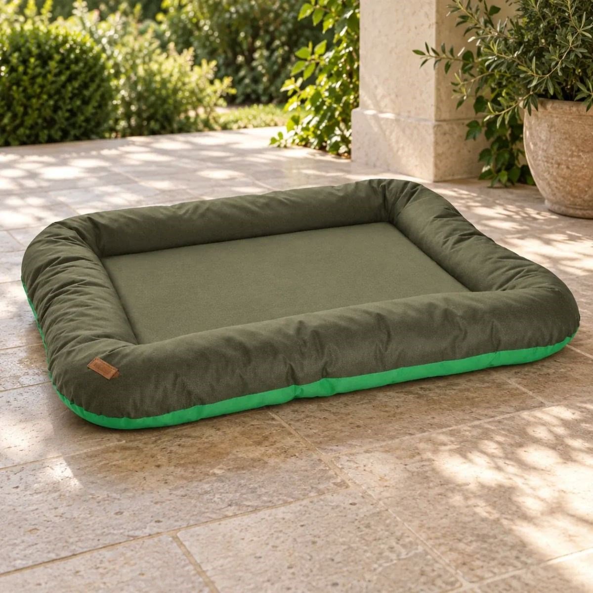 Kedi Köpek Yatağı Premium Su Geçirmez İmperteks Yatak · Haki · S · 50 × 65 × 13 cm