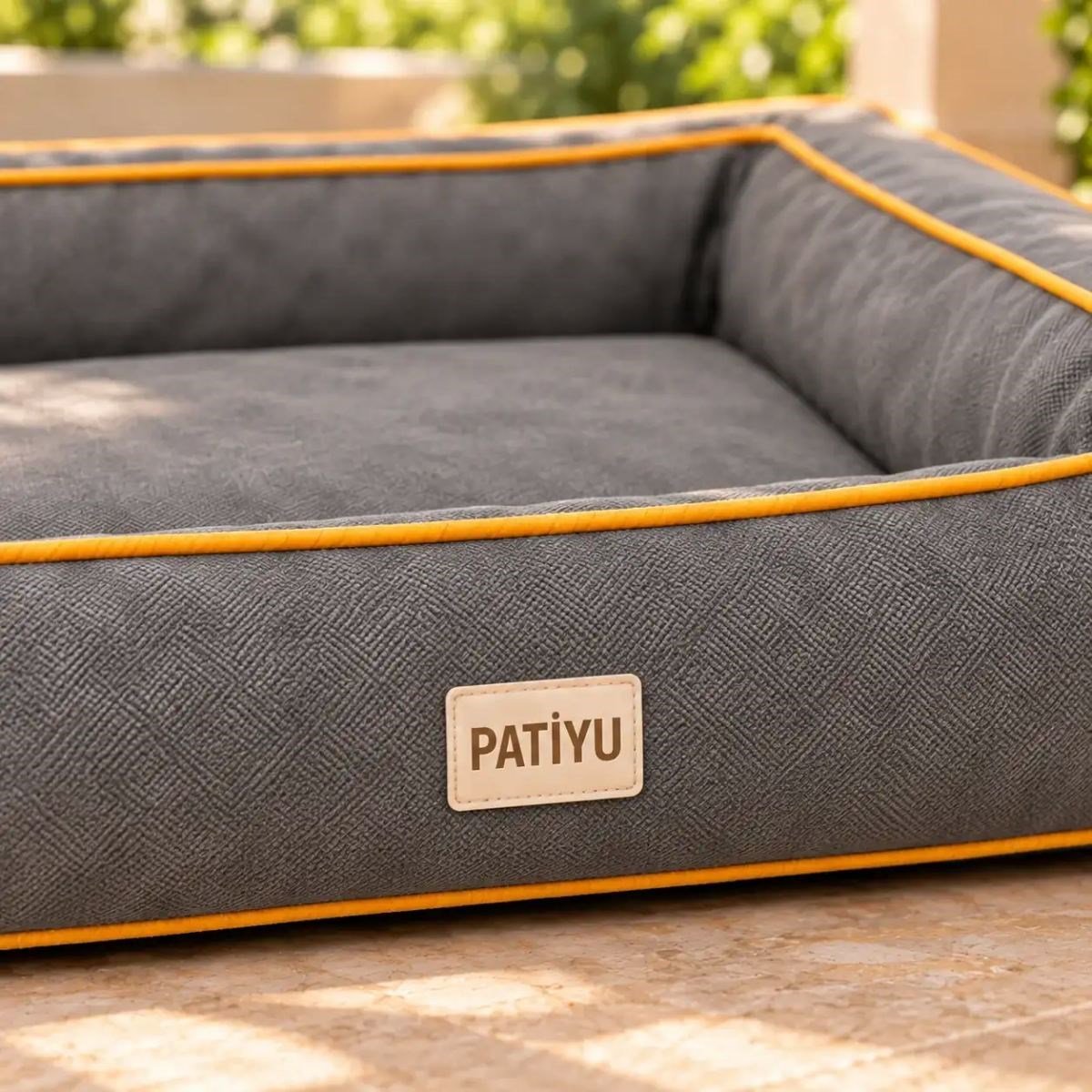 Kedi Köpek Yatağı Sofa Bed - Kiremit · Gri