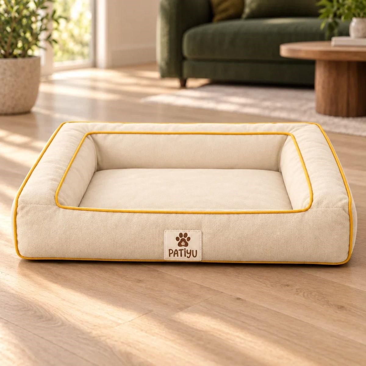 Kedi Köpek Yatağı Sofa Bed - Kiremit · Krem