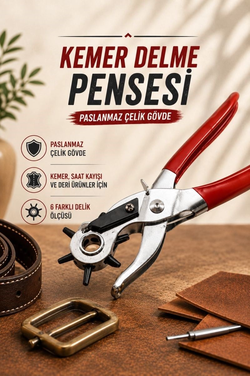 Kemer Delme Pensesi Paslanmaz Çelik Gövde