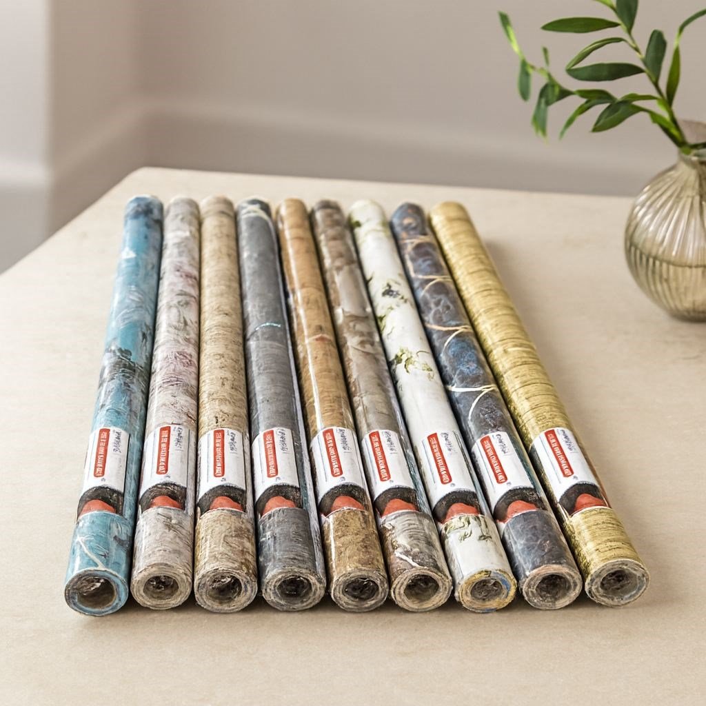 Kendinden Yapışkanlı Folyo Duvar Kağıdı (2 m x 45 cm) - Mix Desenli