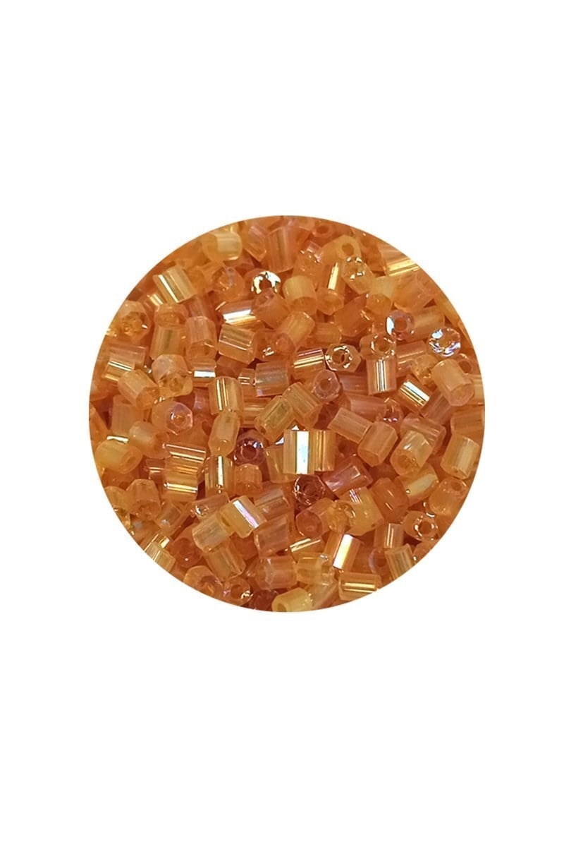 Kesme Cam Boncuk 2mm - 20 Gram - Şeffaf Altın -BNC318