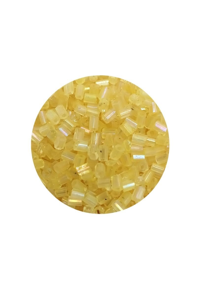 Kesme Cam Boncuk 2mm - 20 Gram - Şeffaf Sarı -BNC303