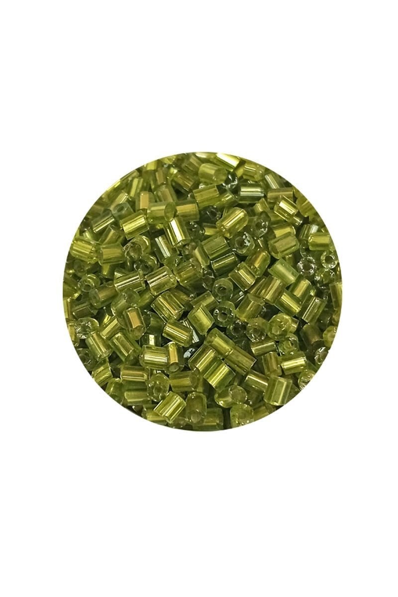 Kesme Cam Boncuk 2mm - 60 Gram - Şeffaf Çimen Yeşili - BNC393