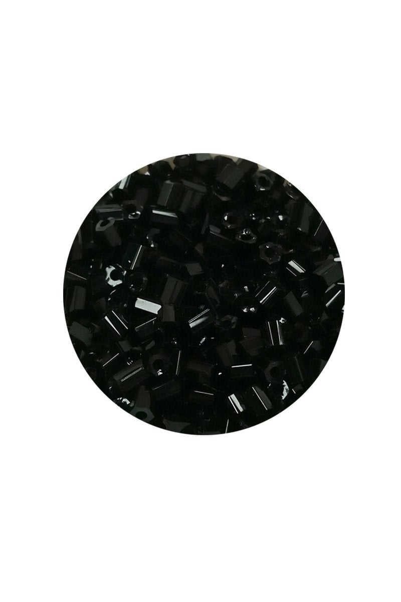 Kesme Cam Boncuk 2mm - 60 Gram - Siyah - BNC360