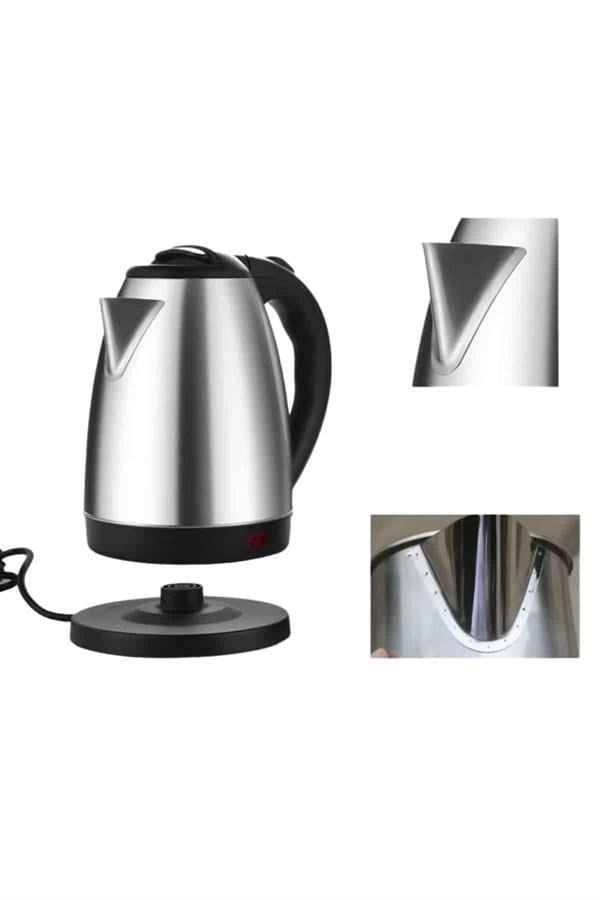 Kettle Su Isıtıcı C F Priz Uyumlu 220 - 240 V Paslanmaz Çelik Kablolu