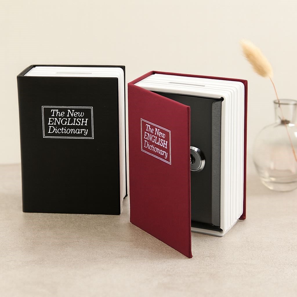 Kitap Modeli Kilitli Kasa 180x115x55 mm - Gizli Kumbara