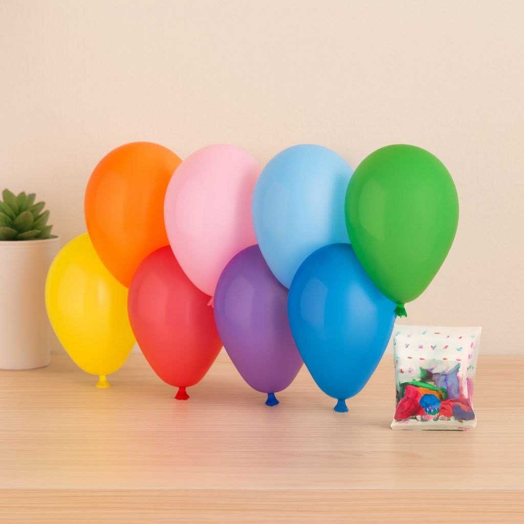 Klasik Renkli Lateks Balon 7'' (19 cm) 100'lü