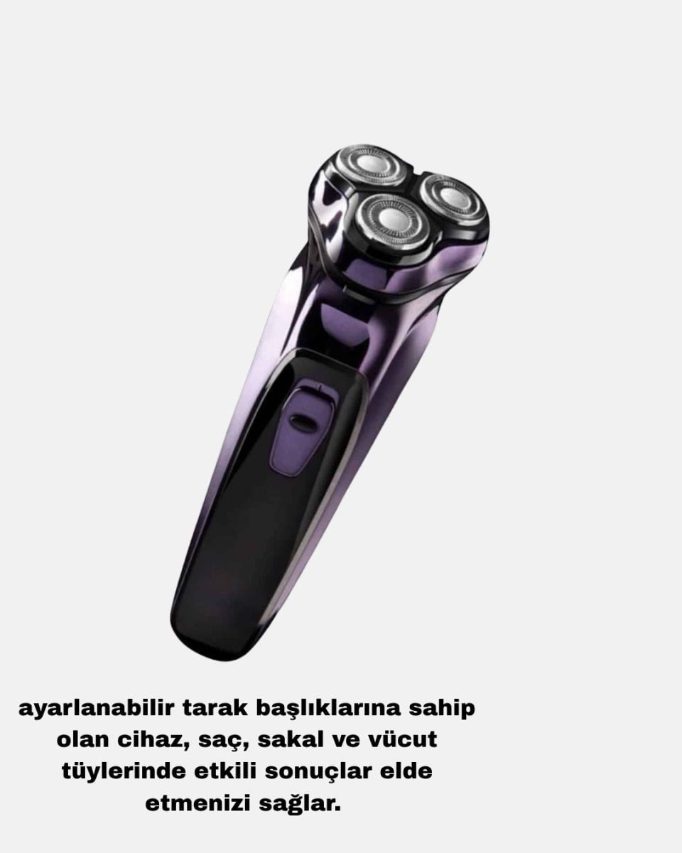 Kompakt Şarjlı Saç Sakal Tıraş Makinesi Kuru Kullanım Özellikli