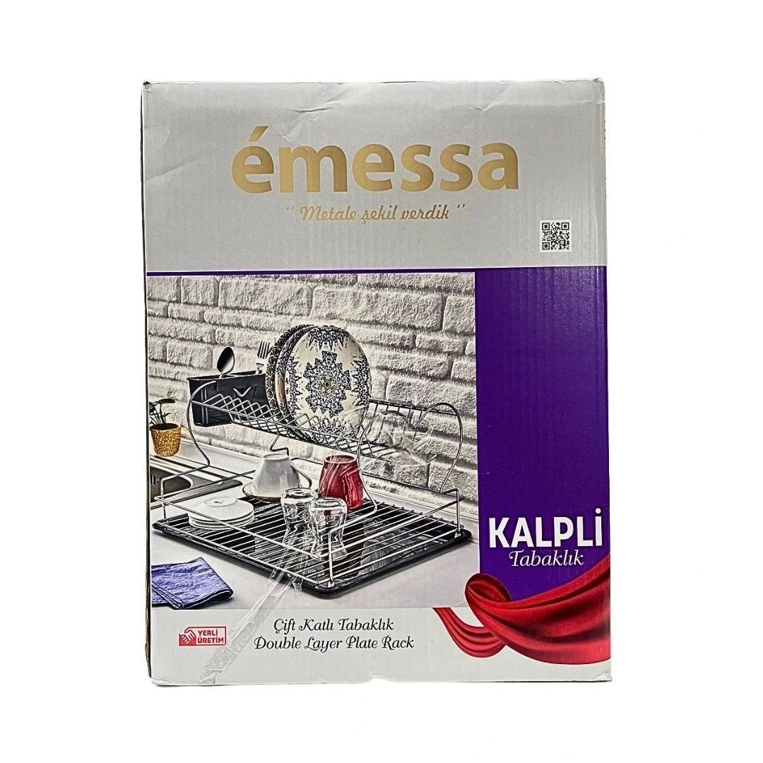 Krom Kalpli İki Katlı Tabaklık