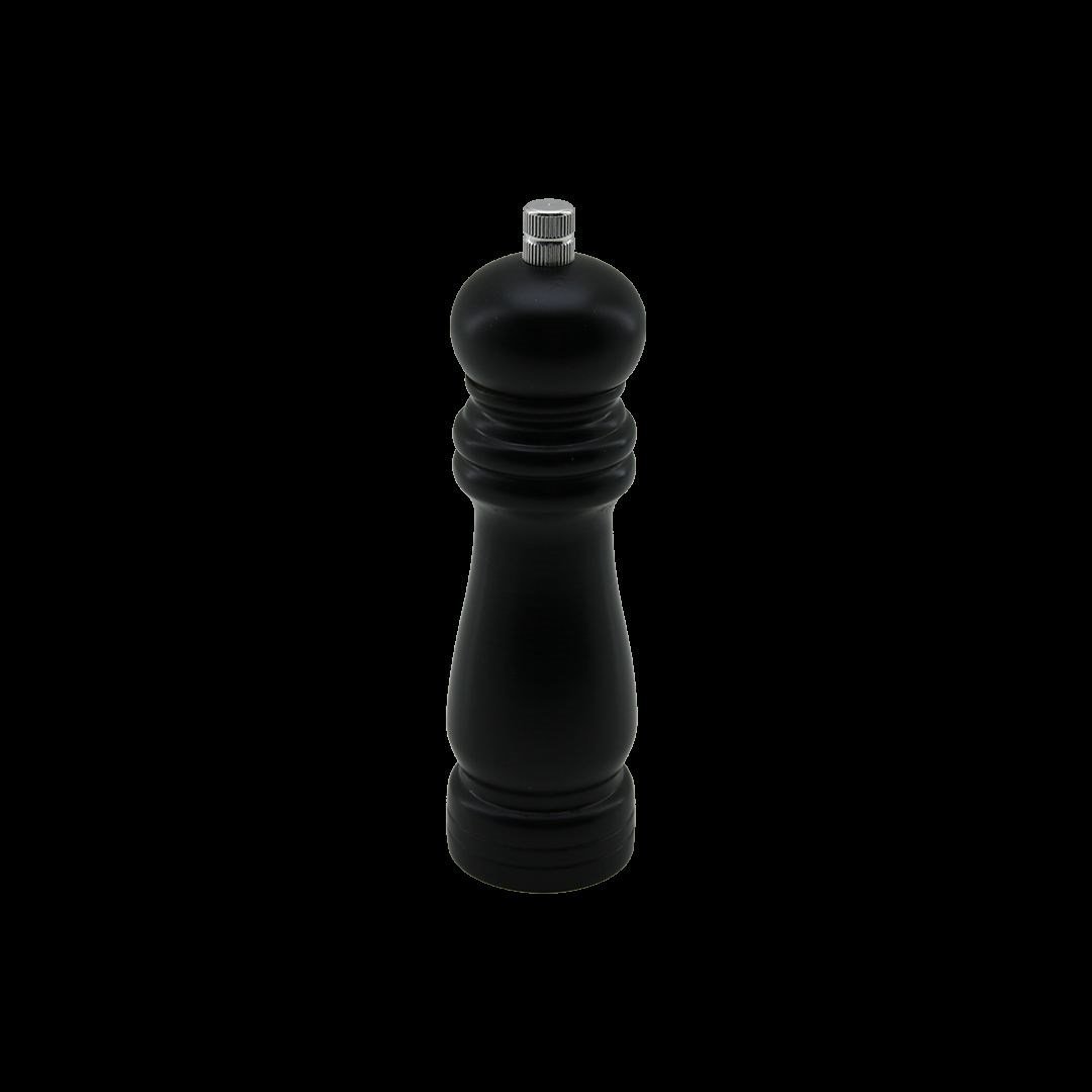 Küçük Siyah Ahşap Tuz ve Baharat Öğütücü (Çap 4.5 cm, 15.5 cm)