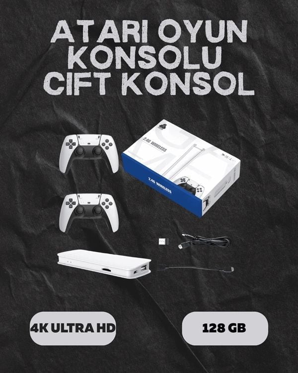M15 Retro Konsol – 20.000 Oyunlu, Çift Gamepadli, 4k Hdmı
