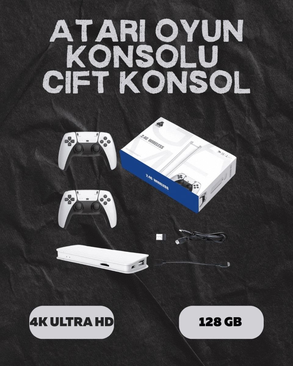 M15 Retro Konsol – 20.000 Oyunlu, Çift Gamepadli, 4k Hdmı