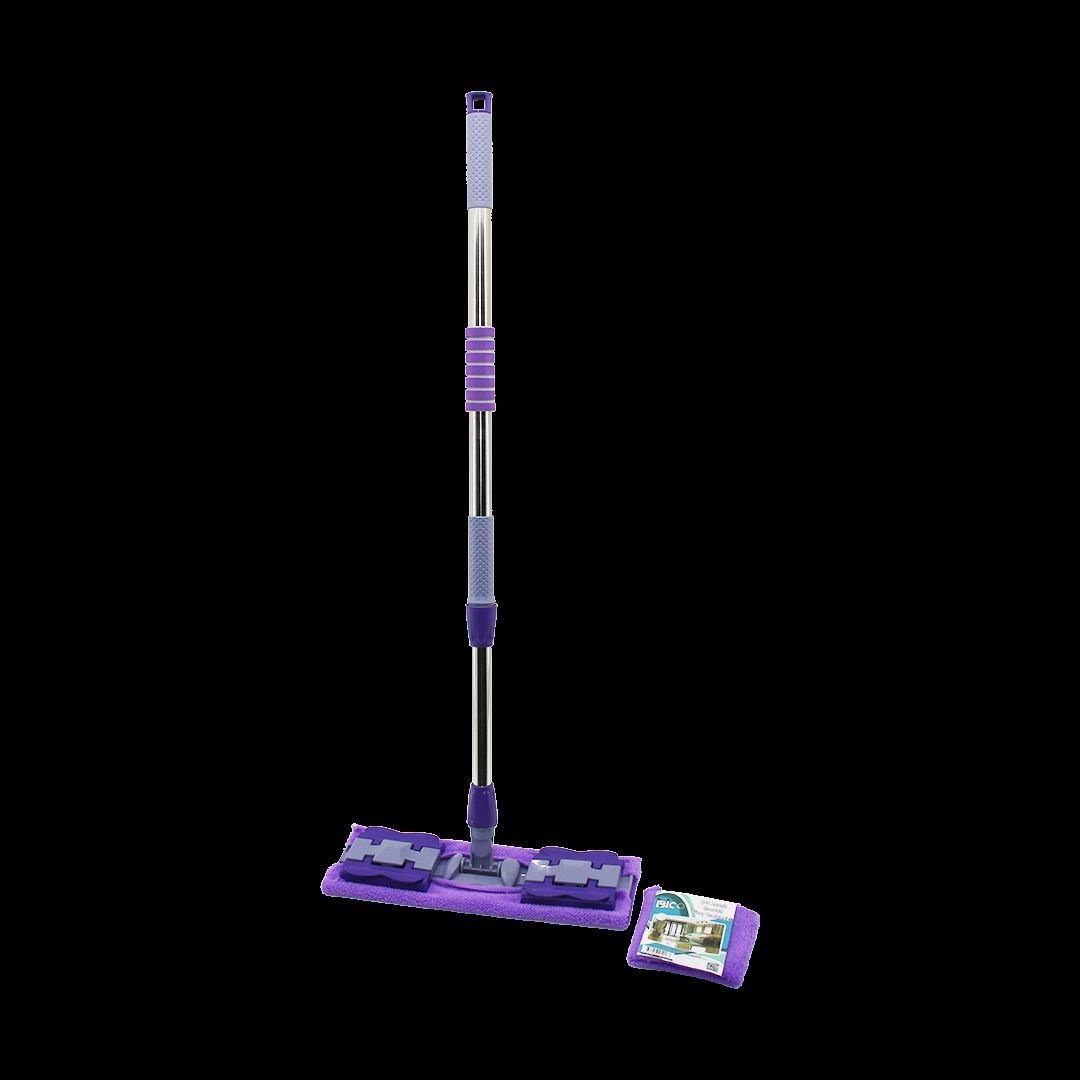 Mandallı Palet Mop Mikrofiber Paspas Metal Uzayan Sap 70-107 cm 360°