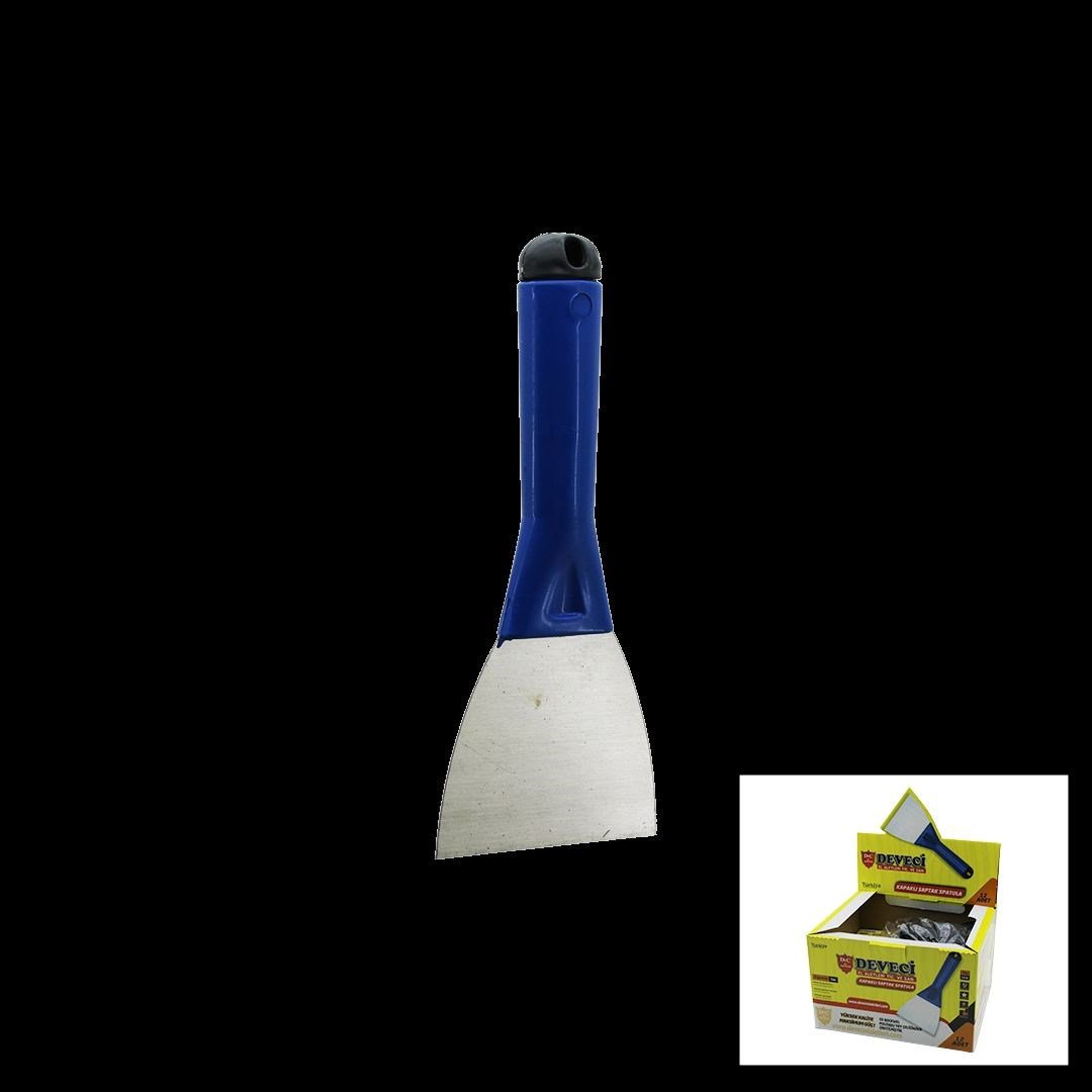 Metal Kazıma Spatulası 100 mm Kapaklı Plastik Saplı (No:10)