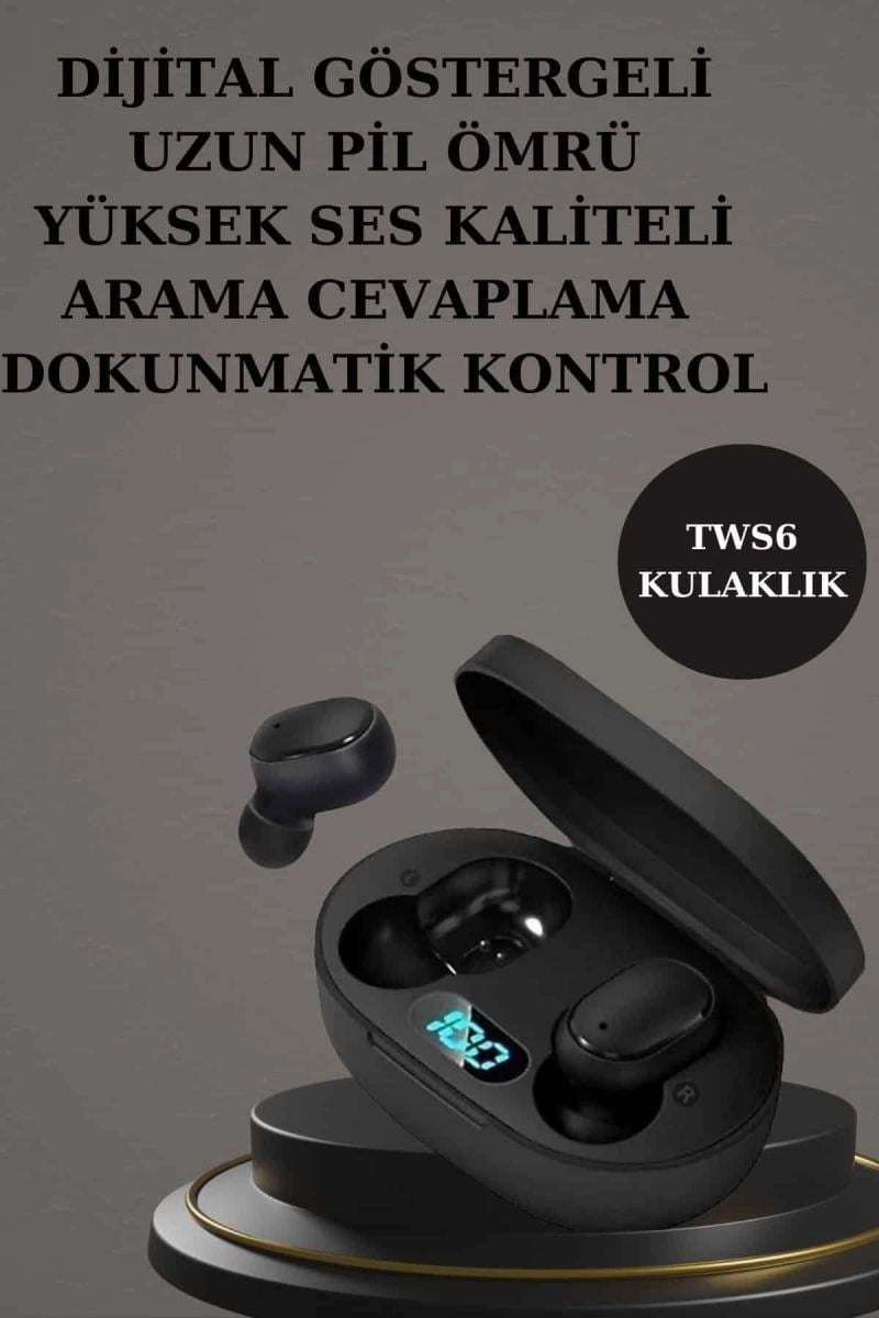 Nabız Ölçer Hediye Bileklikli Akıllı Saat Ve Dijital Göstergeli Bluetooth Kulaklık Çoklu Şarj Girişi
