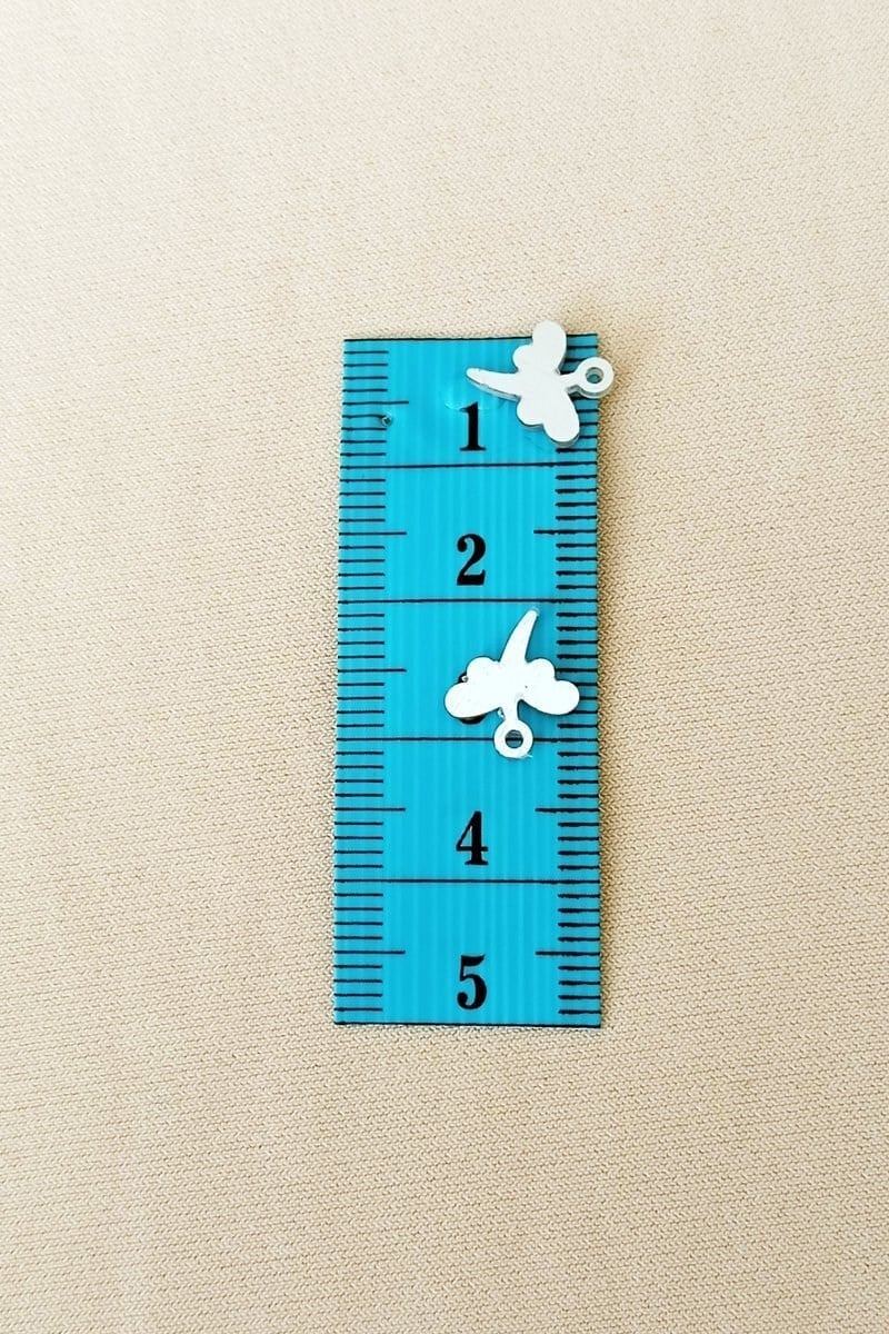 Oya Abiye Bileklik Kolye Pleksi Metalik Plastik Pul Gümüş Renk 8 gram 90 adet - BNC503