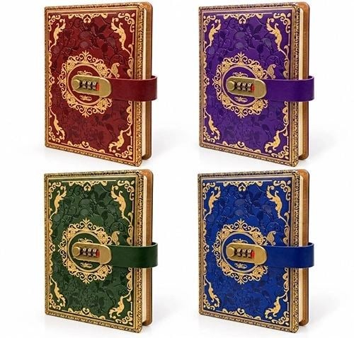 Özel Tasarım Şifreli Deri Defter  Alk3953