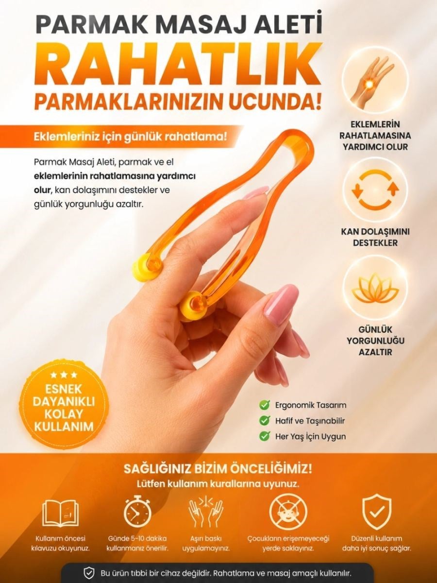 Parmak Masaj Aleti El Ve Parmak Rahatlatıcı Masaj Atı