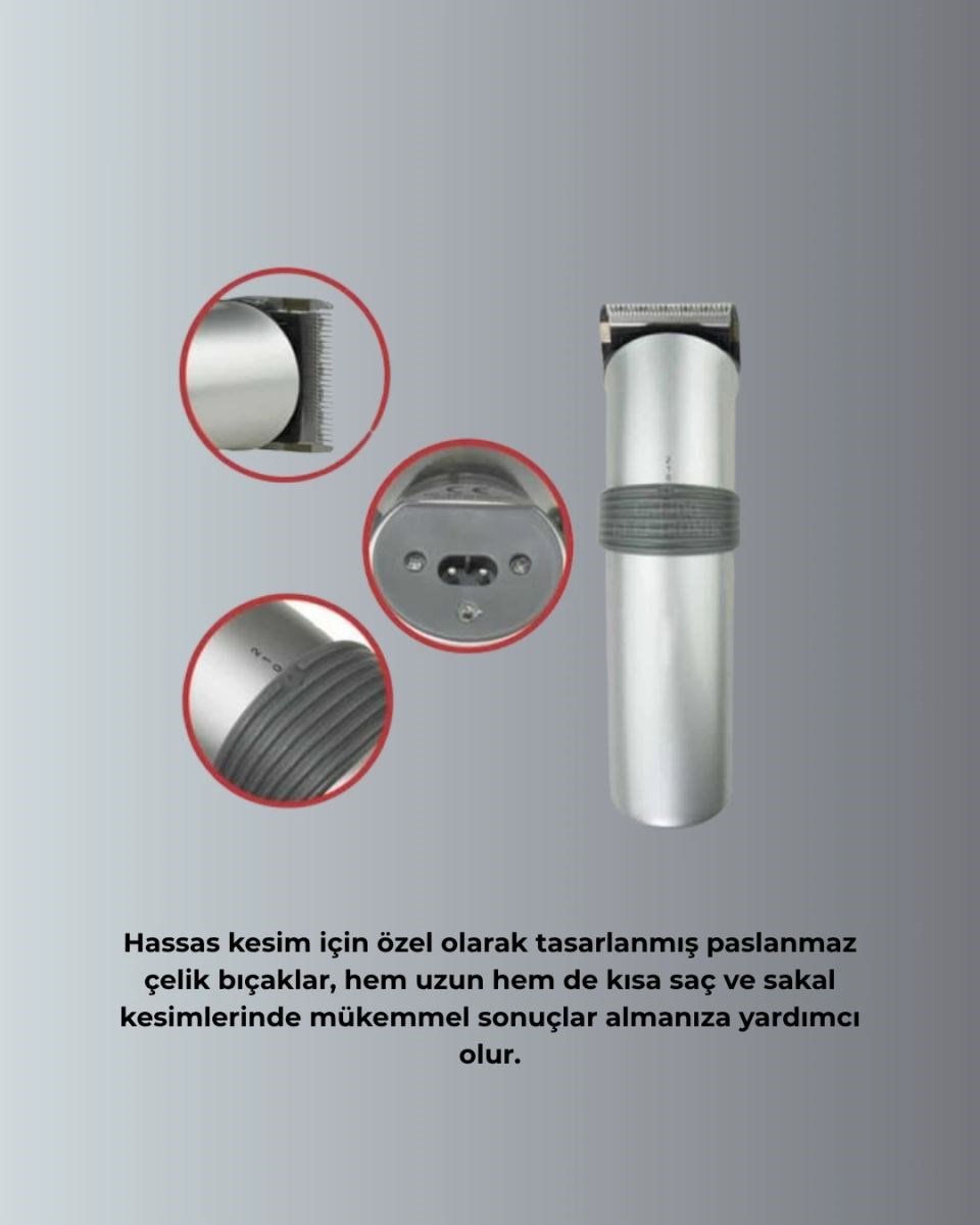 Paslanmaz Çelik Bıçaklı Tıraş Makinesi – Keskin Ve Dayanıklı