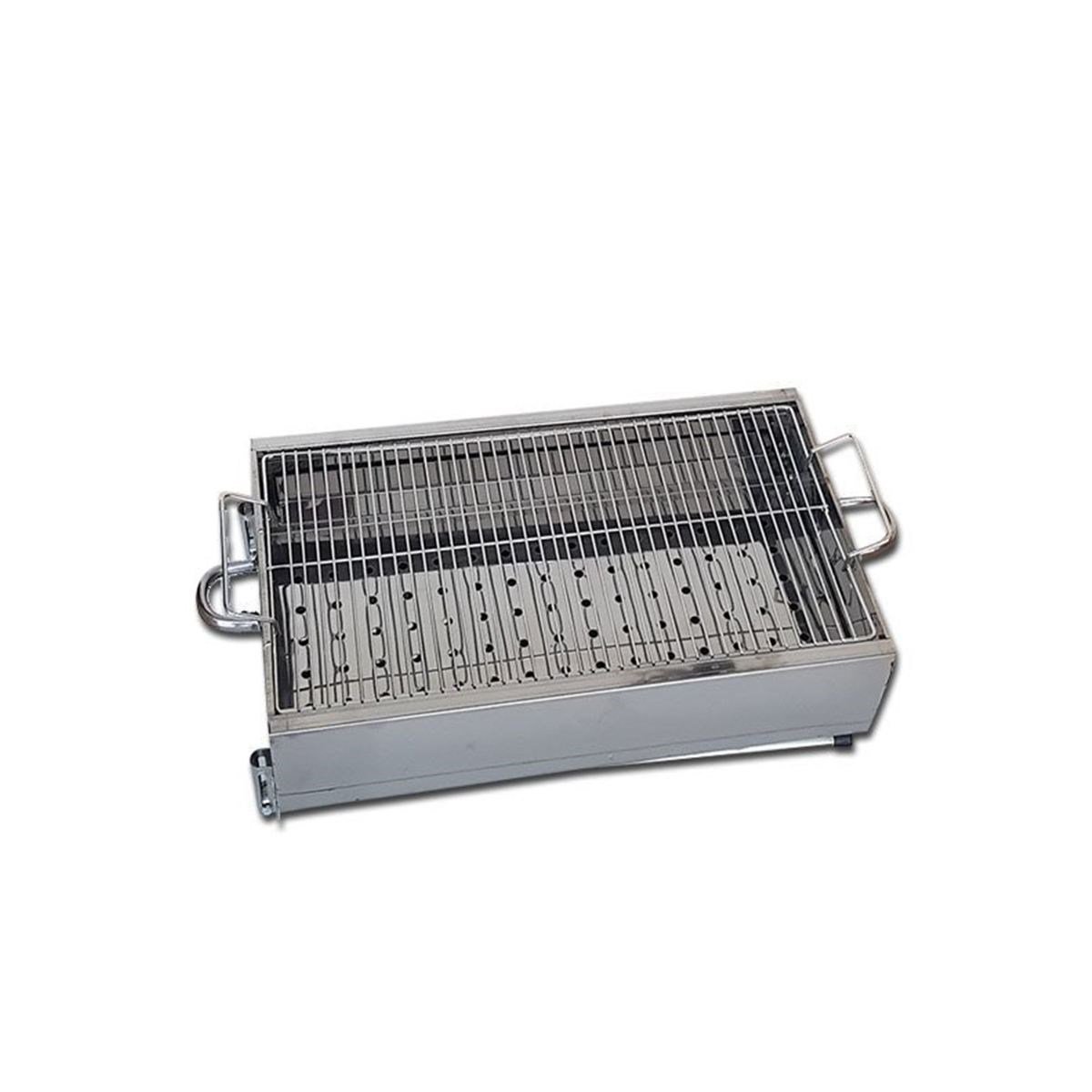Paslanmaz Portatif Mangal 70 cm Ayaklı Standlı