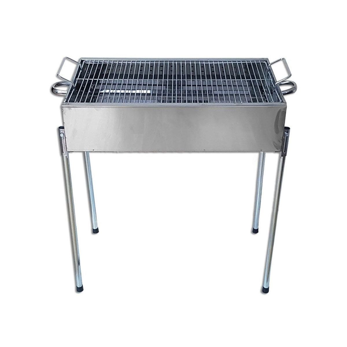 Paslanmaz Portatif Mangal 70 cm Ayaklı Standlı