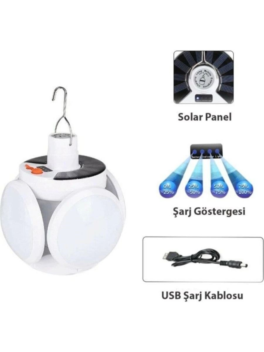Polizei P-038 Solar Güneş Enerji Ve Usb Sarjli 5 Kanatlı