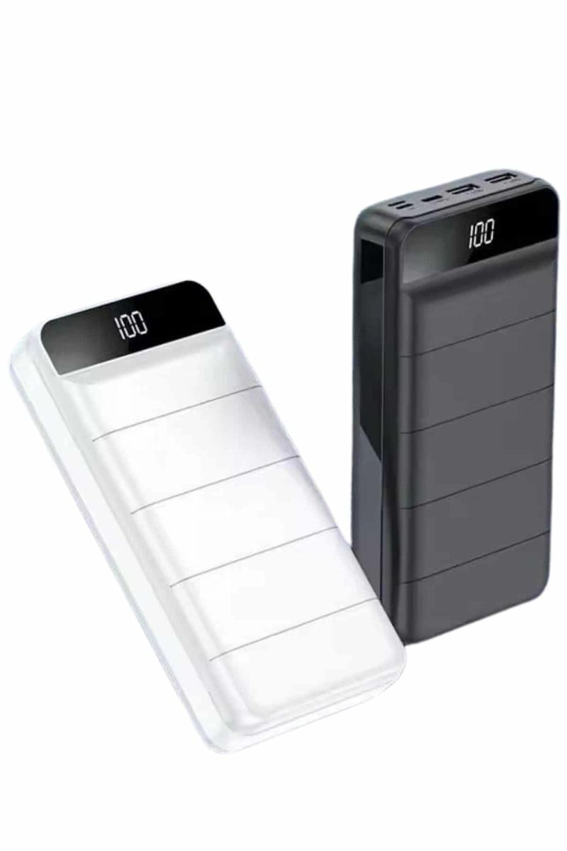Powerbank 50.000 Mah Dijital Göstergeli Taşınabilir 4 Portlu Hızlı Powerbank Yeni Nesil