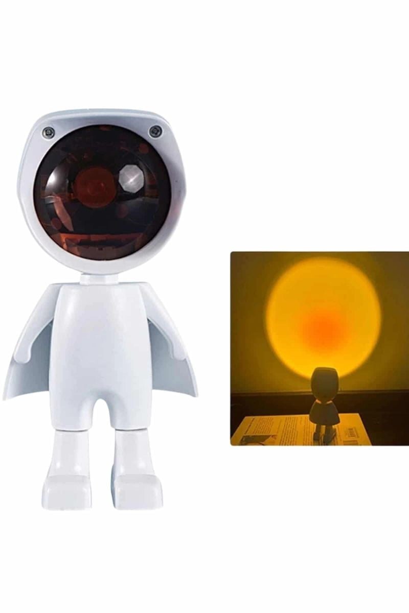 Projeksiyon Güneş Lambası Astronot Gün Batımı Projektör Led Işıklı Yeni Nesil