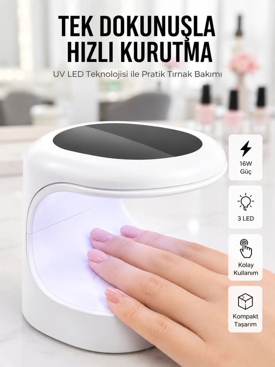 Protez Tırnak Kurutma
