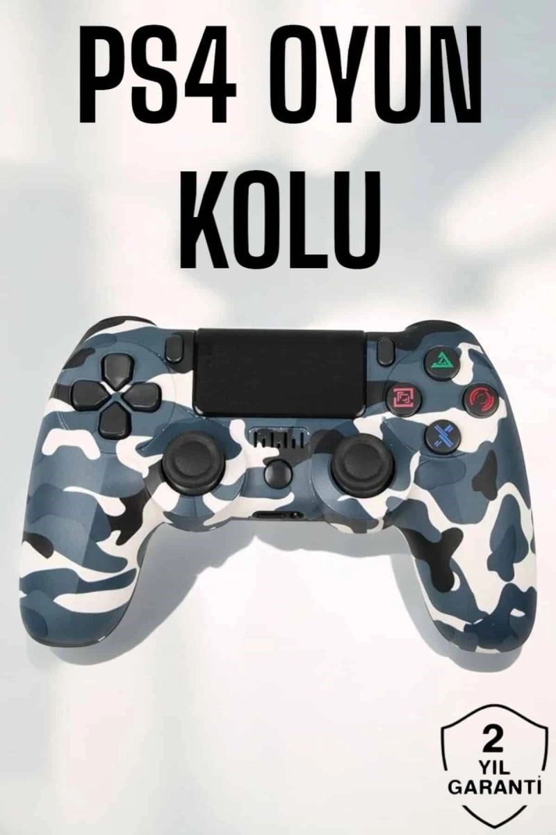 Ps4 Oyun Kolu Kamuflaj Desenli Joystick