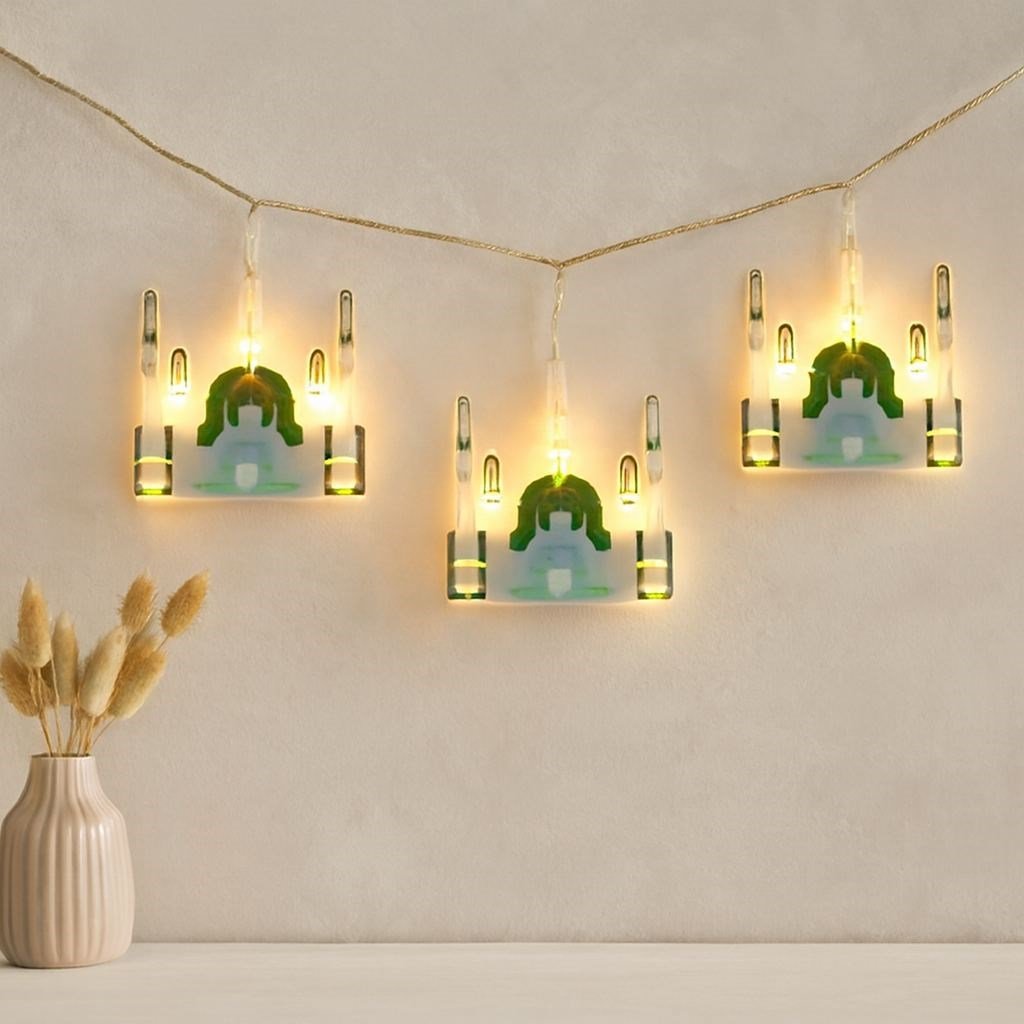 Ramazan Perde LED Işık 3m (Fişli, Eklemeli) Camii Yıldız