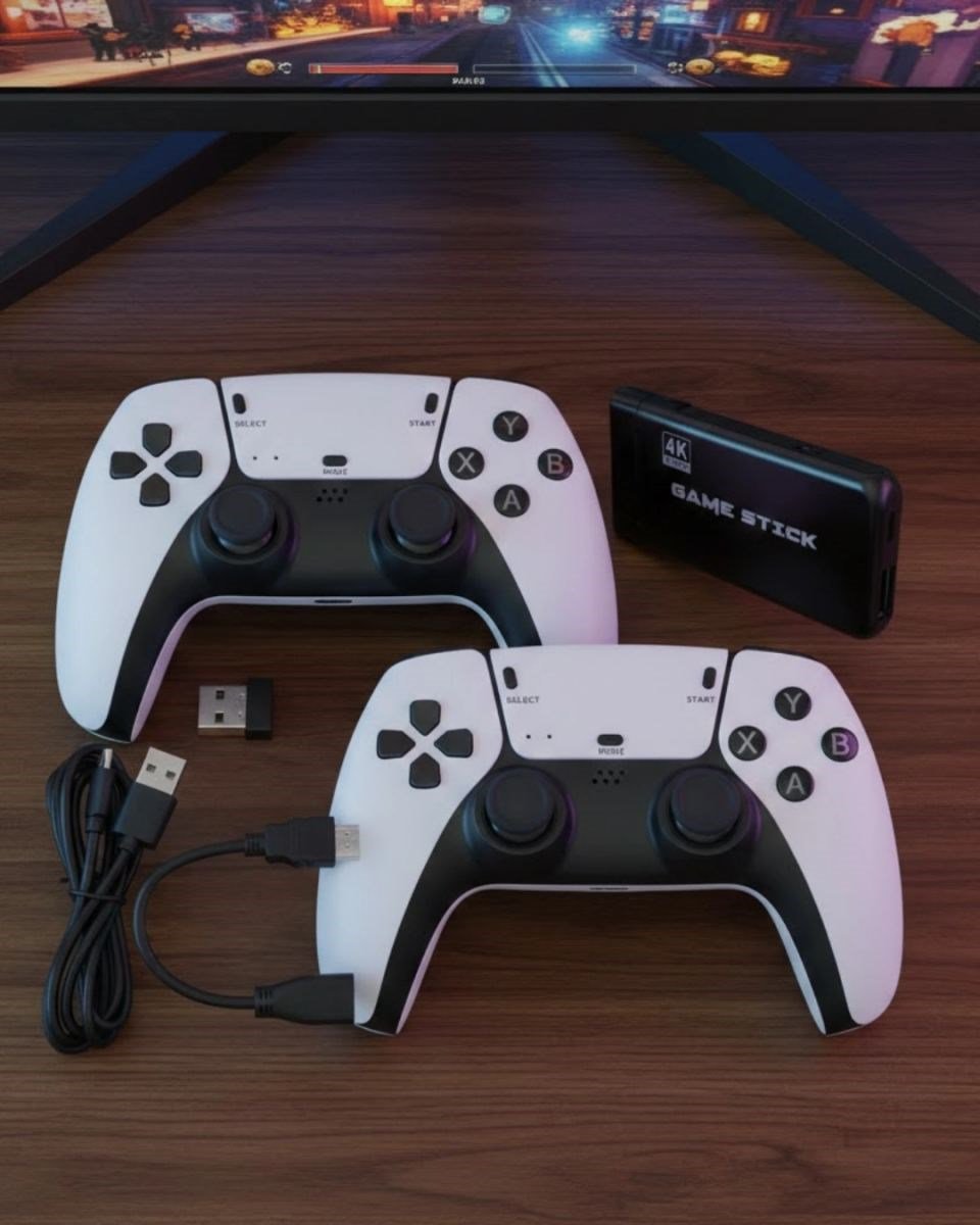 Retro Atari Ve Konsol Oyunları Destekli 4k Game Stick
