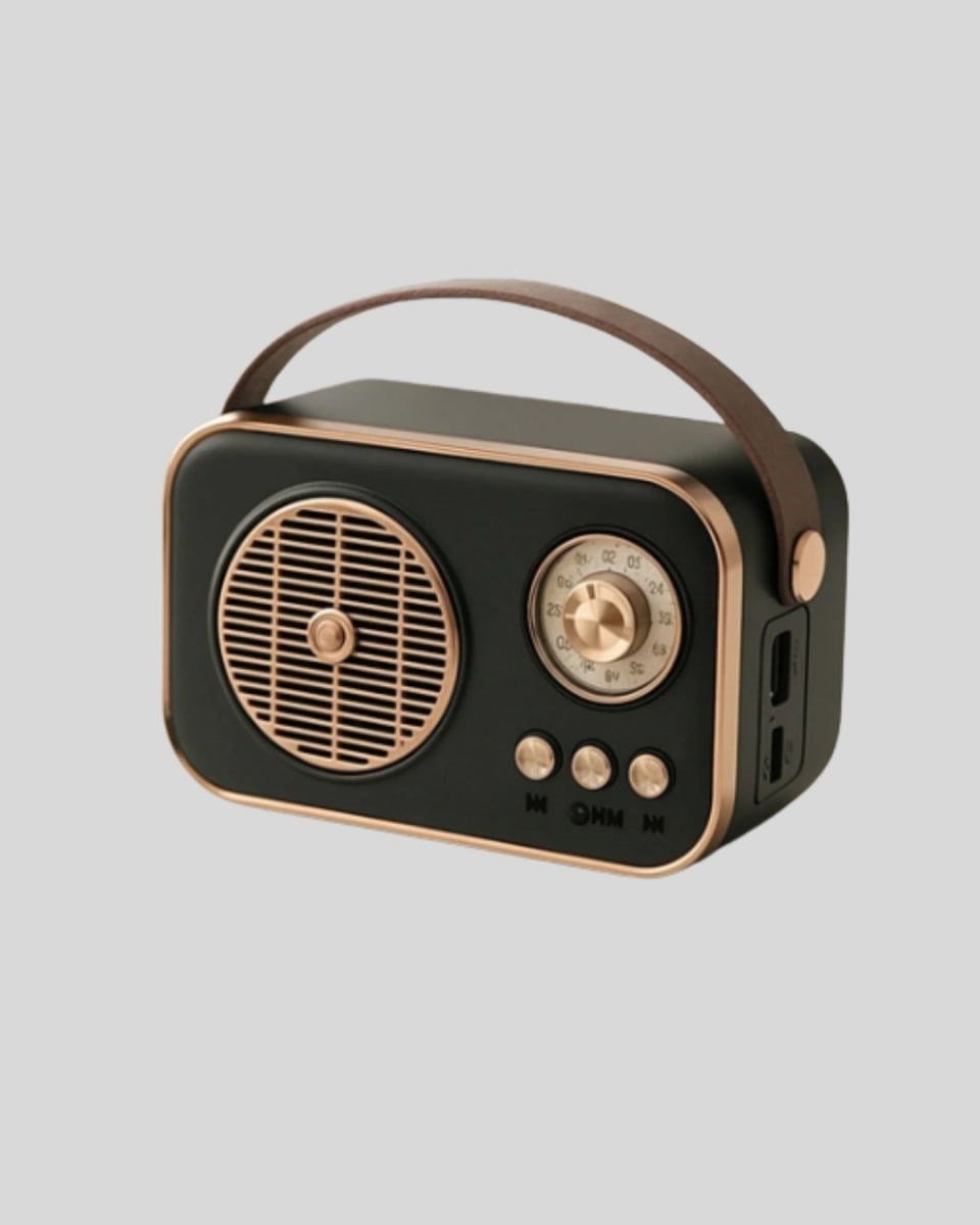 Retro Tarz Kablosuz Radyo – Bluetooth, Usb Ve Tf Kart Girişli