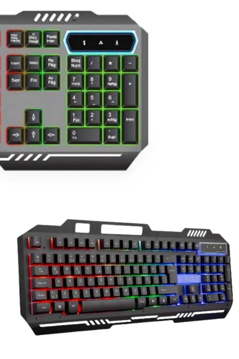 Rgb Işıklı   Klavye Q Klavye Mouse Hediyeli