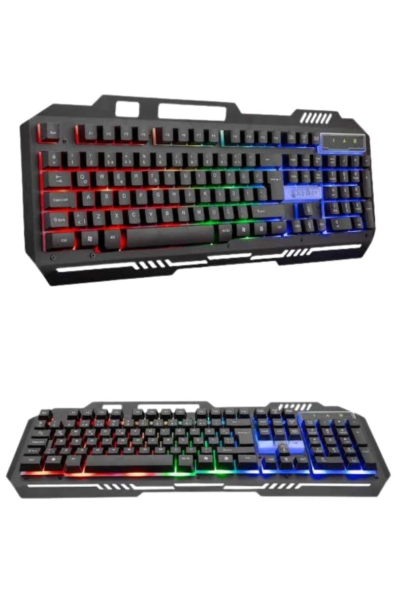 Rgb Işıklı   Klavye Q Klavye Mouse Hediyeli