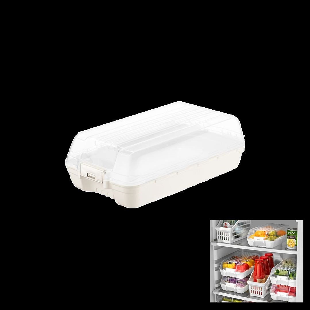 Şeffaf Kapaklı Buzdolabı Organizeri 320x183x103 mm