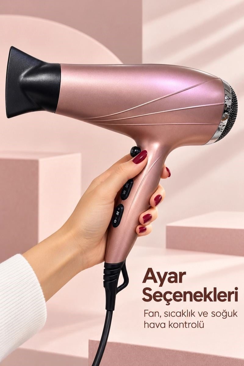 Şekillendirme Başlıklı Saç Kurutma Makinesi