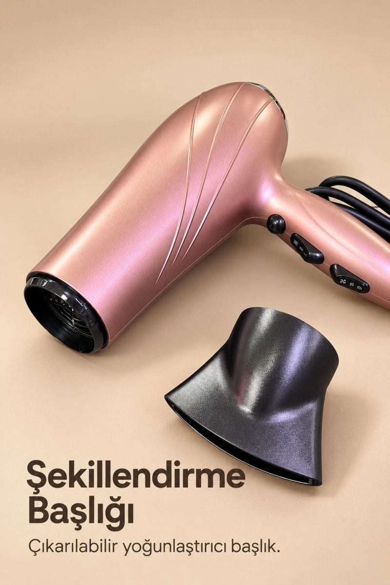 Şekillendirme Başlıklı Saç Kurutma Makinesi