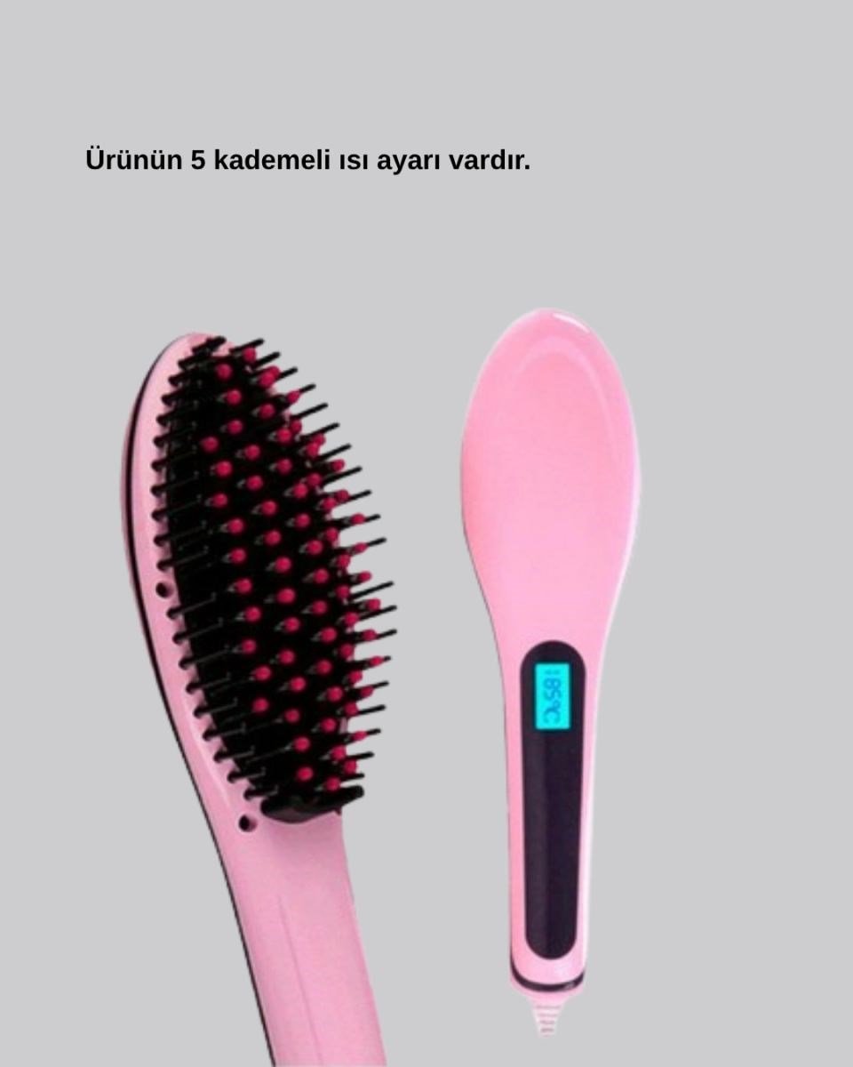 Seramik Plakalı Elektrikli Saç Düzleştirici – Hızlı Isınma, Uzun Kablo, 25w–39w Güç