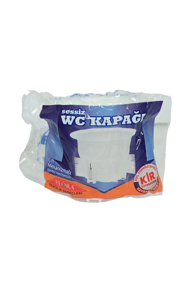 Sessiz Wc Kapağı Çift Mekanizmalı Kir Tutmayan Kaygan Yüzey Beyaz Renk mudanis