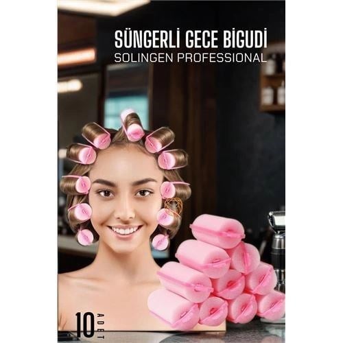 Süngerli Gece Bigudisi 8 Adet Solingen Professional