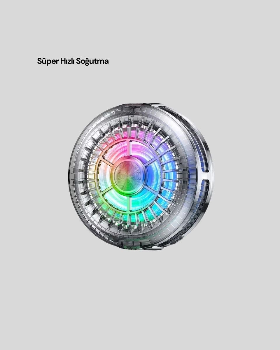 Telefon Soğutucu Fan Rgb Işık Mobil  İçin Süper Soğutma