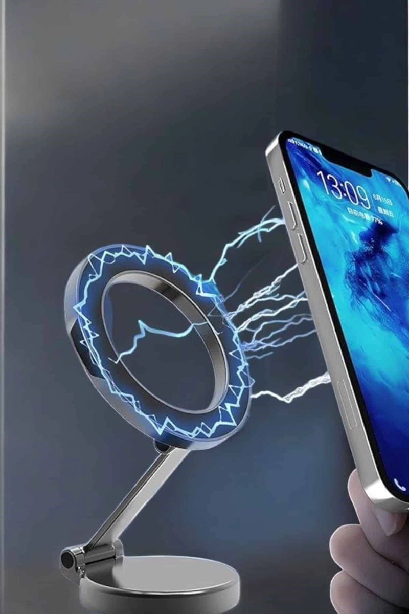 Telefon Tutucu Tüm Arabalara Uyumlu Araç İçi Katlanabilir Manyetik Tasarım
