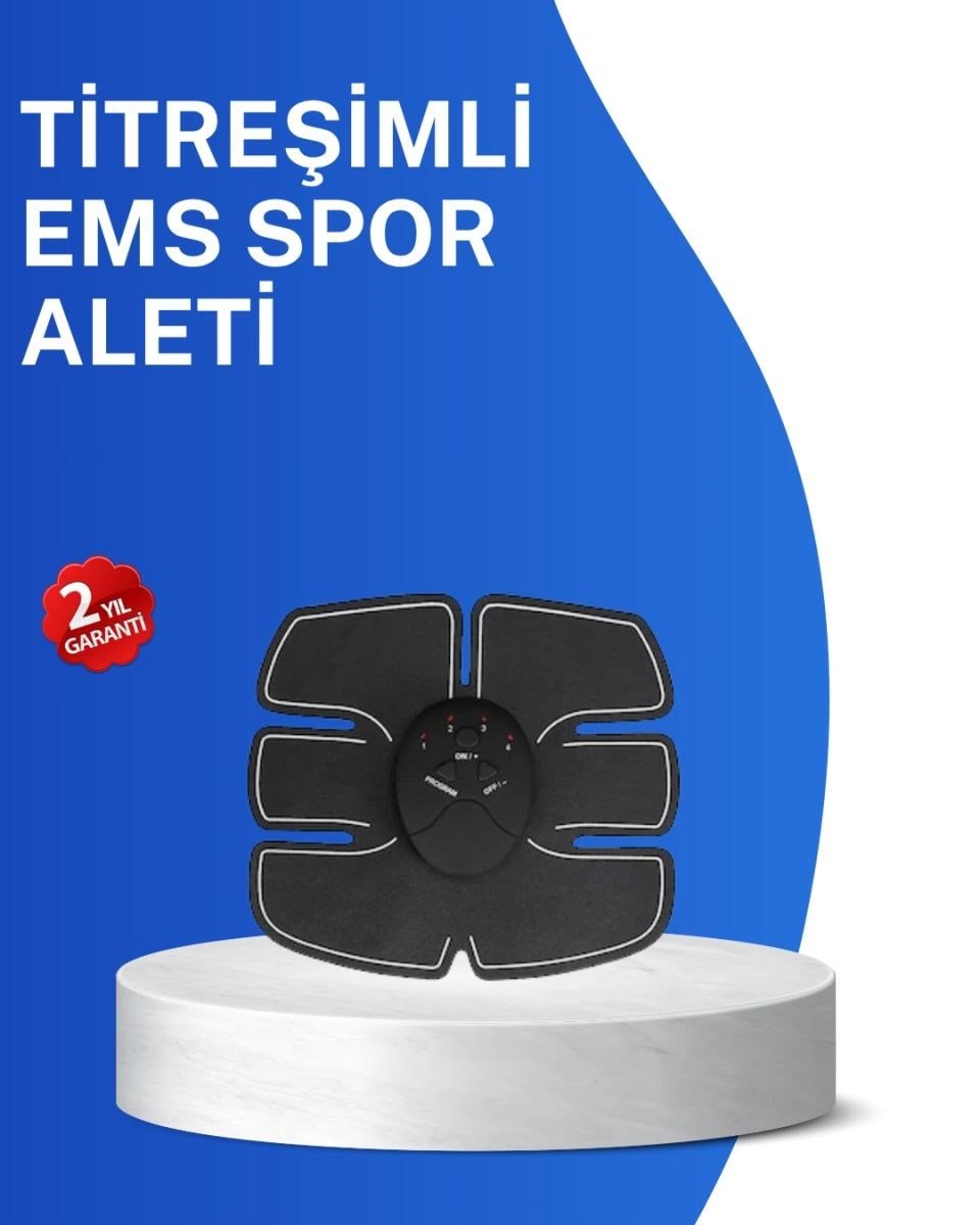 Titreşimli Ems Spor Aleti Karın Kol Ve Bacak Kas Yapma Cihazı 2025 Model